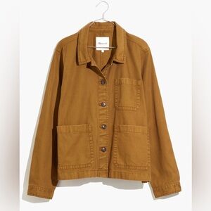 Madewell Brown Utility Jacket with Pockets